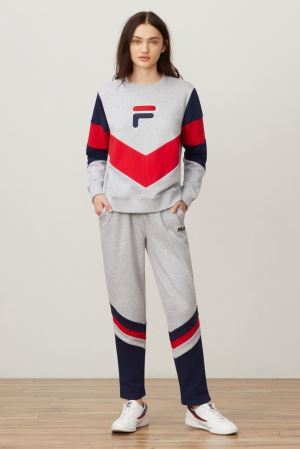 FILA Saylor Sweatshirts Red,Womens Clothing | CA.KXCRJM643